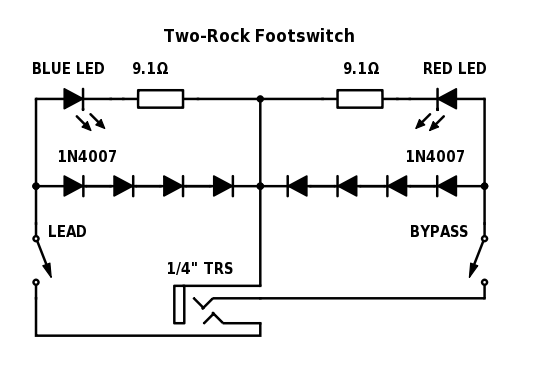 Two Rock Footswitch Schematic